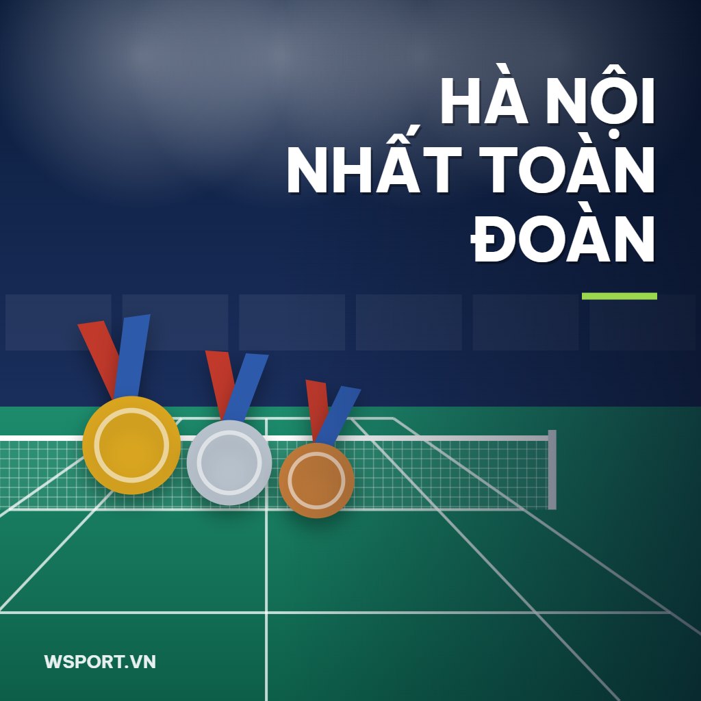 Giải cầu lông các cây vợt xuất sắc quốc gia 2026 Hà Nội nhất toàn đoàn