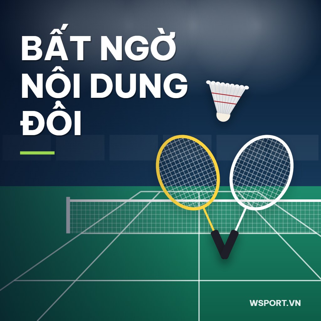 Kết quả nội dung đôi giải cầu lông các cây vợt xuất sắc quốc gia 2026